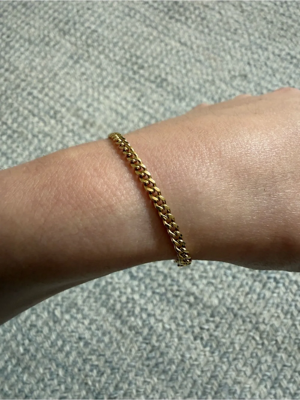 14k Curb Chain Link 7” Bracelet